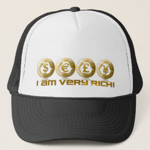 Ik ben erg rijk! Dollars pond euro yen - futuristi Trucker Pet