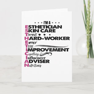 Ik ben Estheticiaans Afstuderen Salon Estheti Kaart