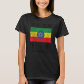 Ik ben Ethiopische vlag Ethiopisch. T-shirt (Voorkant)
