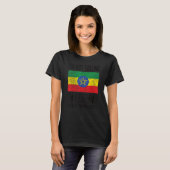 Ik ben Ethiopische vlag Ethiopisch. T-shirt (Voorkant volledig)