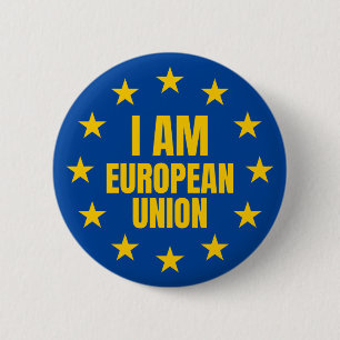 IK BEN EUROPESE UNIE RONDE BUTTON 5,7 CM