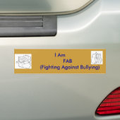 Ik ben FAB (Bestrijding van pesterijen tegen peste Bumpersticker (Op auto)