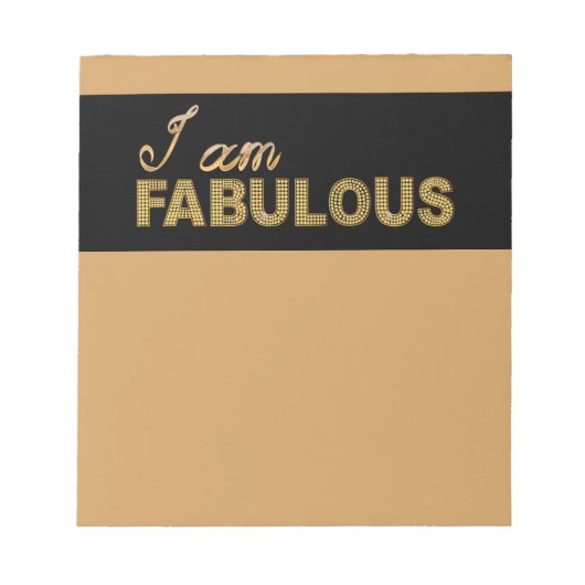 Ik ben Fabulous Notitieblok (Voorkant)