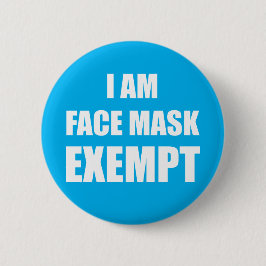 Ik ben Face mask Exemption Badge Pin Button