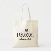 Ik ben fantastisch, natuurlijk grappig cool modern tote bag (Voorkant)