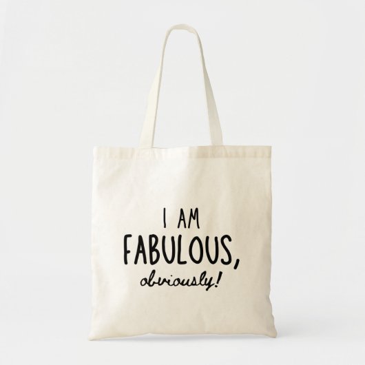 Ik ben fantastisch, natuurlijk grappig cool modern tote bag (Voorkant)