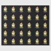 Ik ben Feelin Glued Funny Glue Pun Dark BG Cadeaupapier (Vlak)