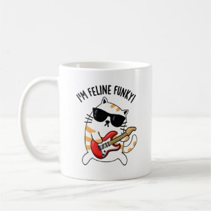 Ik ben Feline Funky Cat Pun Koffiemok