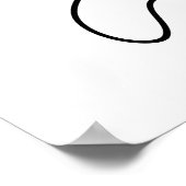 Ik ben Feline Funky Cat Pun Poster (Hoek)