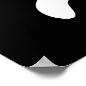 Ik ben Feline Funky Funny Cat Pun Dark BG Poster (Hoek)