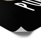 Ik ben Feline Gesponnen-ty Good Funny Cat Pun Dark Poster (Hoek)