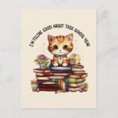 Ik ben Feline goed over dit schooljaar Briefkaart (Voorkant)