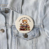 Ik ben Feline goed over dit schooljaar Ronde Button 7,6 Cm (In situ)