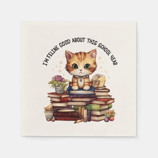 Ik ben Feline goed over dit schooljaar Servet (Voorkant)