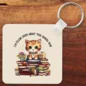 Ik ben Feline goed over dit schooljaar Sleutelhanger (Achterkant)