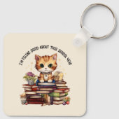 Ik ben Feline goed over dit schooljaar Sleutelhanger (Achterkant)