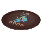 Ik ben feline goede blauwe bruine kat snijplank (Hoek)