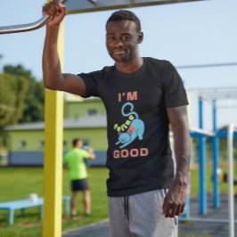 Ik ben feline goede blauwe kat t-shirt