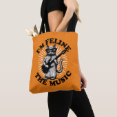 Ik ben Feline The Music | Kat voor gitaarspeler Tote Bag (Dichtbij)