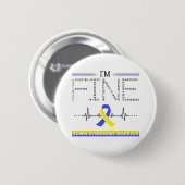 Ik ben Fijn Down Syndroom Warrior Ronde Button 5,7 Cm (Voorkant /achterkant)