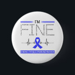 Ik ben Fijne Chronische Vermoeidheid Syndroom Warr Ronde Button 5,7 Cm<br><div class="desc">Ik ben Fine Chronic Fatigue Syndrome Warrior Ondersteuning Chronic Fatigue Syndrome Awareness Gifts</div>