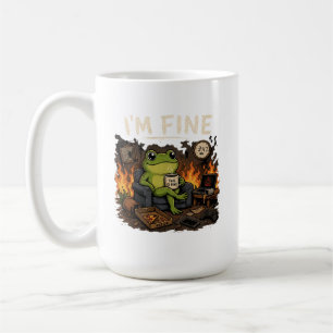 Ik Ben Fijne Kikker Dit Is Prima Meme Kunst Koffiemok