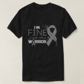 Ik ben Fijne Wetenschap van de Pijn Warrior Awaren T-shirt (Design voorkant)