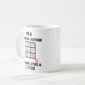 Ik ben financieel adviseur en vind altijd een oplo koffiemok (Voorkant links)