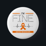 Ik ben Fine ADHD Warrior Ronde Button 5,7 Cm<br><div class="desc">Ik ben Fine ADHD Warrior Ondersteuning ADHD Awareness Gifts</div>