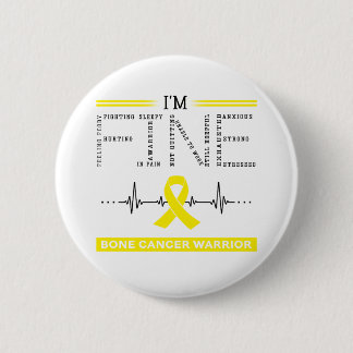 Ik ben Fine Bone Cancer Warrior Ronde Button 5,7 Cm