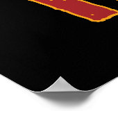 Ik ben Fine Burning Dragon Poster (Hoek)