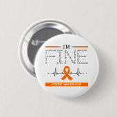 Ik ben Fine COPD Warrior Ronde Button 5,7 Cm (Voorkant /achterkant)