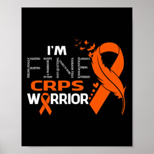 Ik ben Fine Corps Warrior Awareness Feather Poster