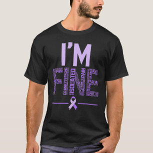 Ik ben Fine Fibromyalgia Warrior Fibro Awareness P T-shirt