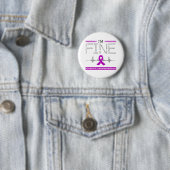 Ik ben Fine Hodgkin's Lymphoma Warrior Ronde Button 5,7 Cm (In situ)