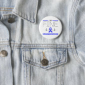 Ik ben Fine Mastocytosis Warrior Ronde Button 5,7 Cm (In situ)