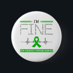 Ik ben Fine Non-Hodgkin's Lymphoma Warrior Ronde Button 5,7 Cm<br><div class="desc">Ik ben Fine Non-Hodgkin's Lymphoma Warrior Ondersteuning Non-Hodgkin's Lymphoma Awareness Gifts</div>