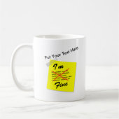 Ik ben Fine Post-it Note Koffiemok (Links)