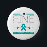 Ik ben Fine Scleroderma Warrior Ronde Button 5,7 Cm<br><div class="desc">Ik ben Fijne Scleroderma Warrior Ondersteuning Scleroderma Awareness Gifts</div>