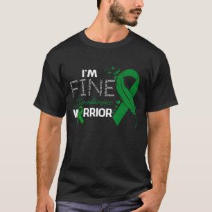 Ik ben Fine Scoliosis Warrior Awareness Feather T-shirt