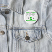Ik ben Fine Scoliosis Warrior Ronde Button 5,7 Cm (In situ)