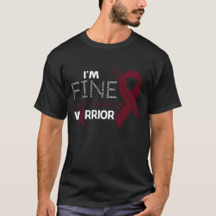 Ik ben Fine Sickle Cell Anemia Warrior Awareness F T-shirt