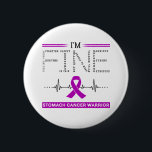 Ik ben Fine Stomach Cancer Warrior Ronde Button 5,7 Cm<br><div class="desc">Ik ben Fijne Maagkanker Warrior Ondersteuning Maagkanker Bewustzijn Geschenken</div>