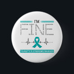 Ik ben Fine Tourette's Syndrome Warrior Ronde Button 5,7 Cm<br><div class="desc">Ik ben Fine Tourette's Syndrome Warrior Steun Tourette's Syndroom Bewustmakingsgeschenken</div>