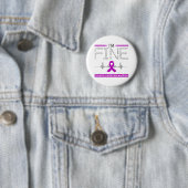 Ik ben Fine Turner Syndrome Warrior Ronde Button 5,7 Cm (In situ)