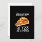 Ik ben Fit Fitness Fit' Ness Appeltaart In Mijn Mo Kaart (Voorkant / Achterkant)