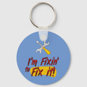 Ik ben Fixin om het op te lossen. Handyman Tools F Sleutelhanger