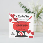 Ik ben Fondue Jij Kaart (Staand voorkant)