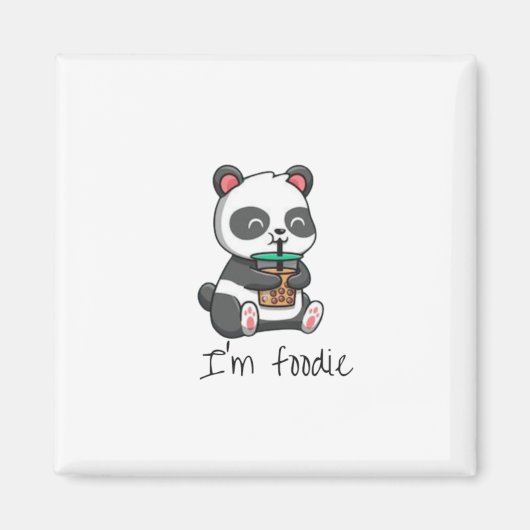 Ik ben foodie sticker magneet (Voorkant)