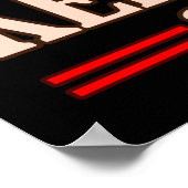 Ik ben Football Lover Footballer Player Coach Poster (Hoek)